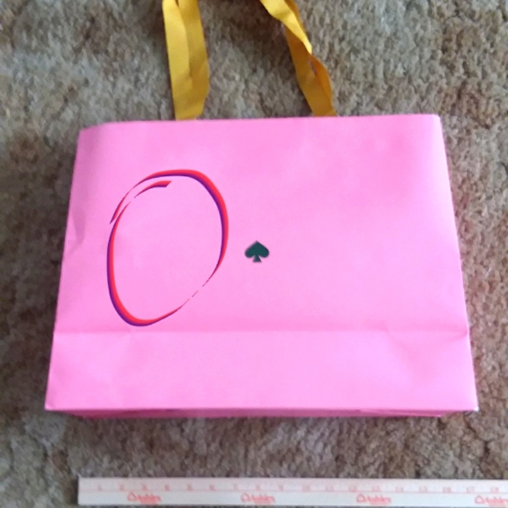 Kate Spade New York Shopping Bag HOT PINK Cardboard - Picture 2 of 5